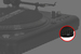 Vestax TT.AVB turntable foot (example of use: PDX-3000MkII)